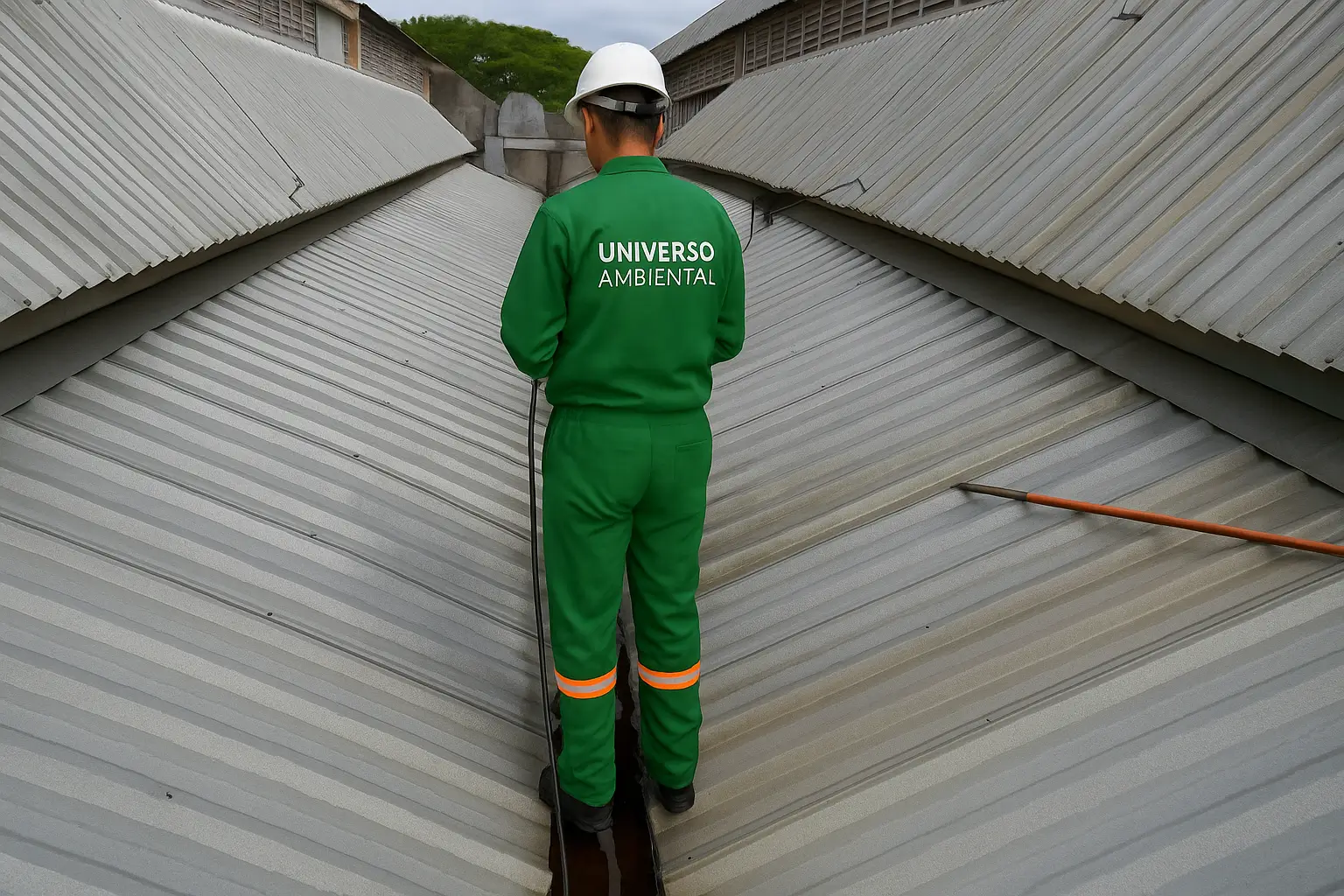 O Processo Profissional de Limpeza de Calhas